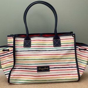 Dooney & Bourke Watercolor Striped Tote